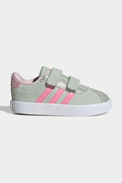 Dětské tenisky adidas VL COURT 3.0 tyrkysová barva, JQ4515