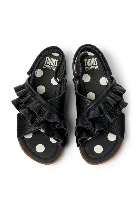 Camper sandały skórzane dziecięce TWS Kids kolor czarny K800677