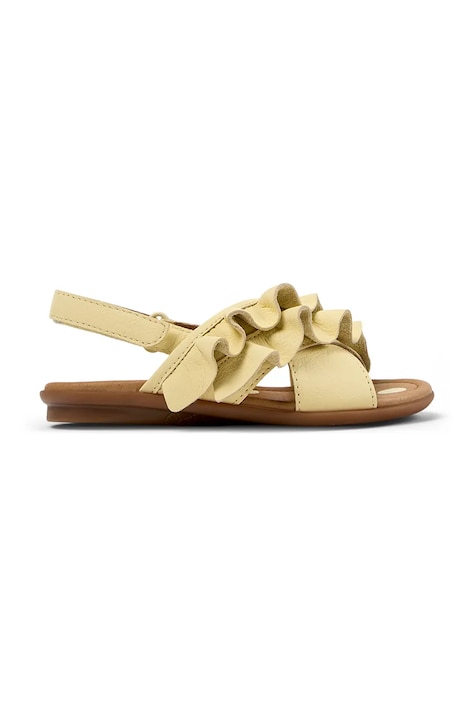 Camper sandale din piele pentru copii TWS Kids culoarea galben, K800677