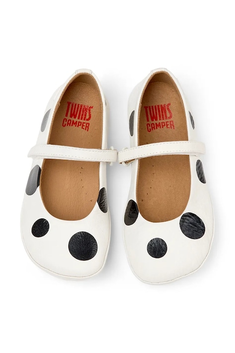 Camper baleriny skórzane dziecięce TWS Kids kolor beżowy K800486