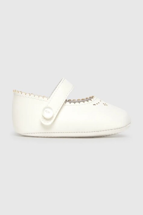 Mayoral Newborn buty niemowlęce kolor beżowy 9092