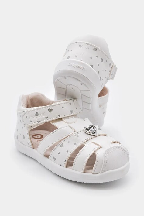 Mayoral sandały skórzane dziecięce kolor biały 41719