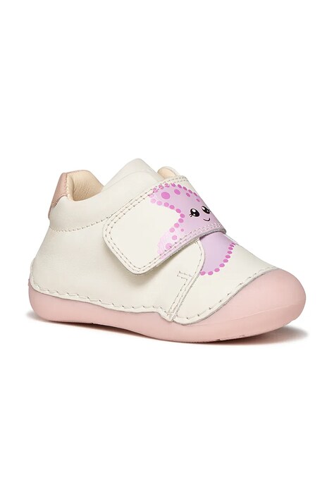 Geox półbuty skórzane dziecięce TUTIM kolor biały B3540B.00085