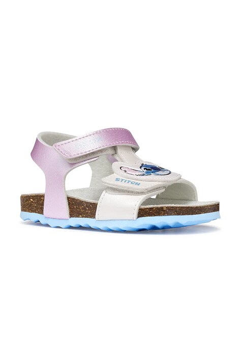 Geox sandali z odprtimi prsti otroški SANDAL CHALKI x Lilo & Stitch vijolični B652RB.000NF