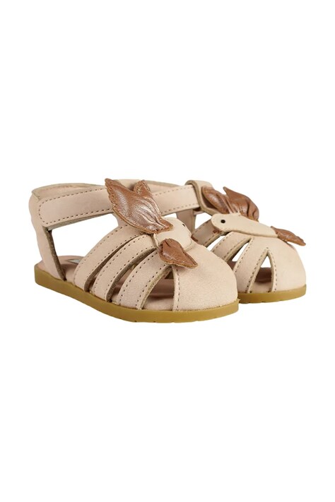 Donsje sandale din năbuc pentru copii Thami Sky Sandals Hummingbird culoarea bej, 1506102