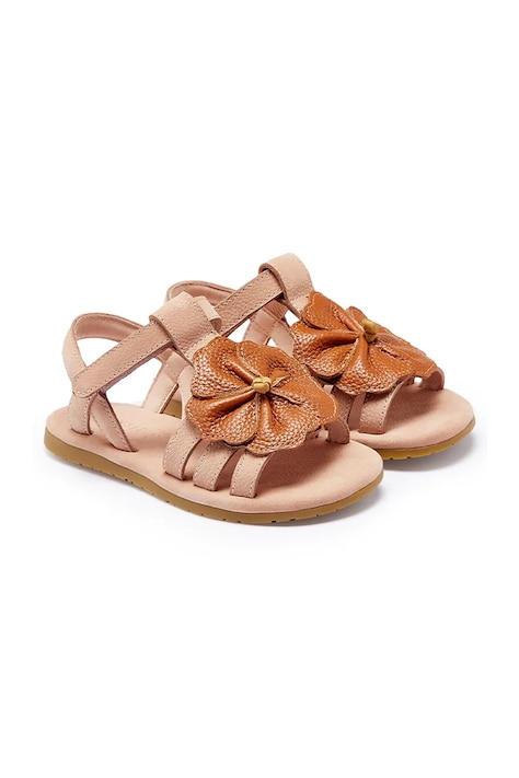 Donsje sandale din piele pentru copii Iles Fields Sandals Hibiscus culoarea roz, 2025106
