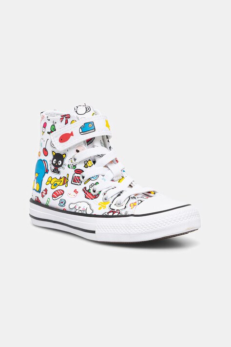 Converse CHUCK TAYLOR ALL STAR 1V HELLO KITTY високи кецове за деца бяла висока A17701C
