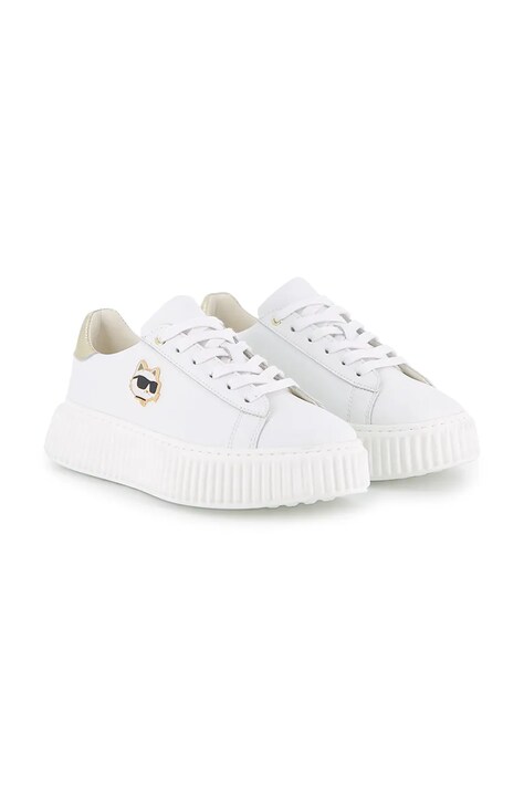 Dječje kožne tenisice Karl Lagerfeld boja: bijela, Z31167