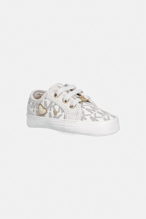 Michael Kors buty niemowlęce BABY BRITTANIA HEARTS kolor beżowy MK04984256