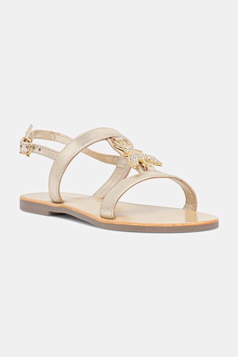 Patrizia Pepe sandały dziecięce skórzane złote PPJ402