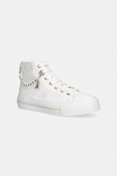 Patrizia Pepe trampki dziecięce białe wysokie PPJ373