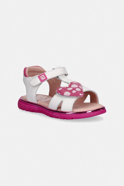Agatha Ruiz de la Prada sandále detské kožené biele 262961