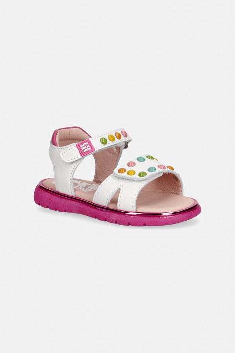 Agatha Ruiz de la Prada σανδάλια παιδικές δερμάτινες λευκές 262963