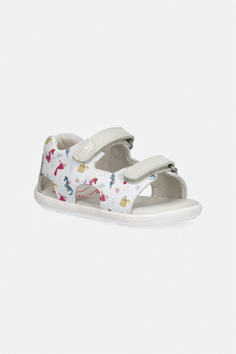 Детски сандали от кожа Garvalin в бяло 262334