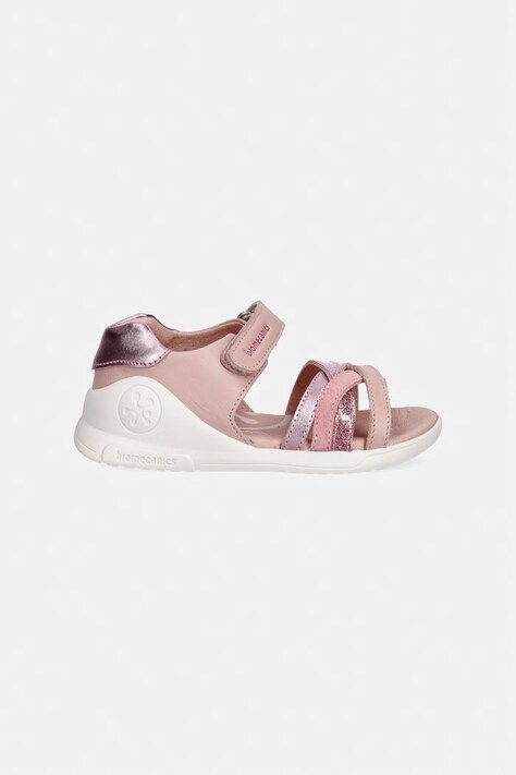 Biomecanics sandały skórzane dziecięce kolor różowy 262140