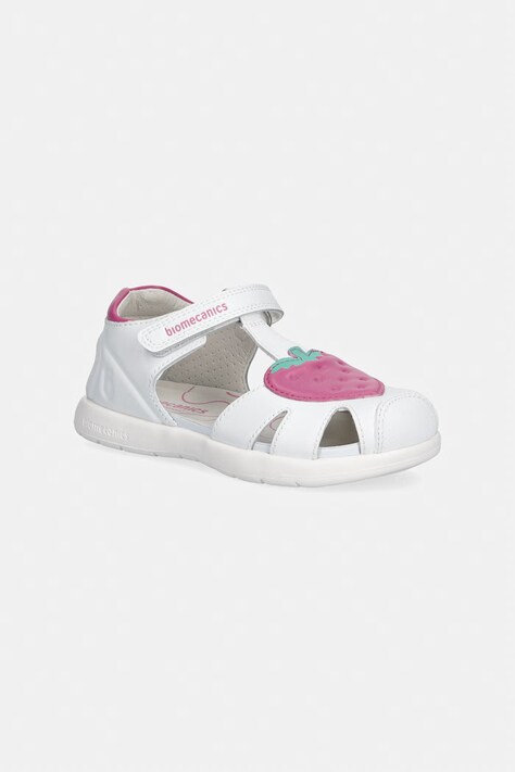 Biomecanics sandali otroški usnjeni beli 262201