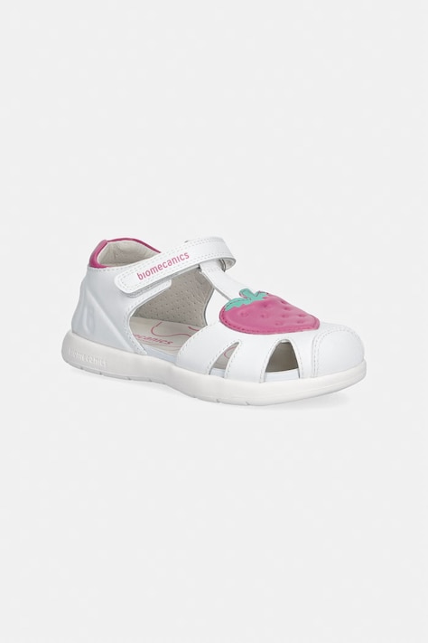Biomecanics sandali otroški usnjeni beli 262201