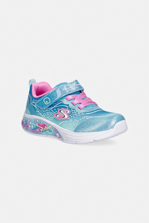 Skechers MY DREAMERS - LIL MERMAID sneakersy dziecięce niebieskie 303061N