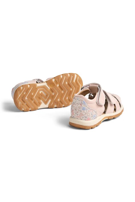 Wheat sandały dziecięce skórzane różowe WF614-03