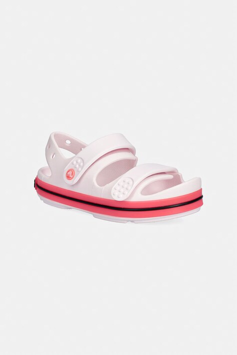 Crocs sandały dziecięce CROCBAND CRUISER NEON BAND SANDAL K różowe 213345