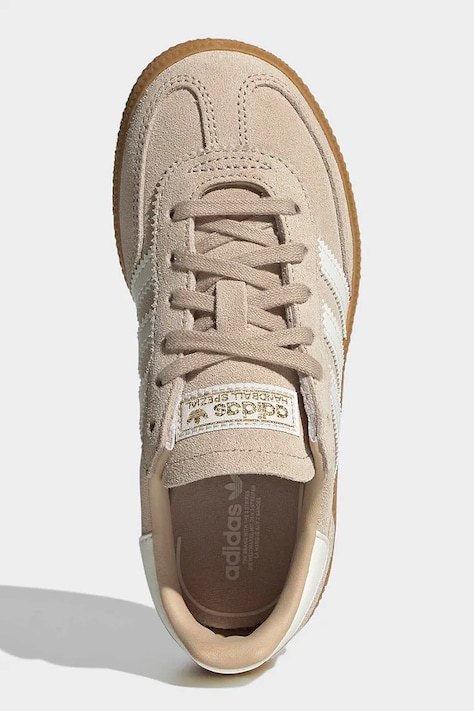 Дитячі замшеві кросівки adidas Originals HANDBALL SPEZIAL — SS26-OBK00F, бежевий — фото 5