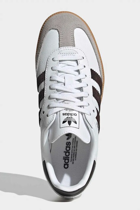 Дитячі шкіряні кросівки adidas Originals SAMBA OG — SS26-OBK01F, білий — фото 5
