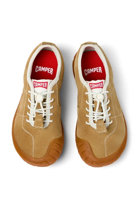 Camper sneakersy nubukowe dziecięce Peu Path Kids kolor beżowy K800694