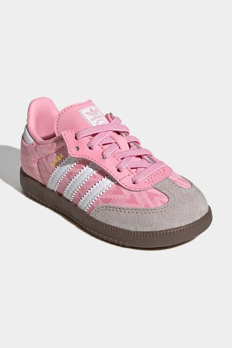 adidas Originals sneakers pentru copii SAMBA OG culoarea roz, JP9519