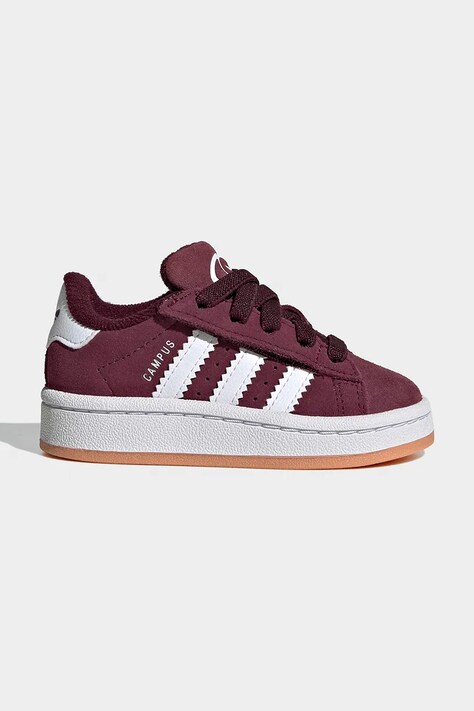 Detské semišové tenisky adidas Originals CAMPUS 00s fialová farba, KH8810