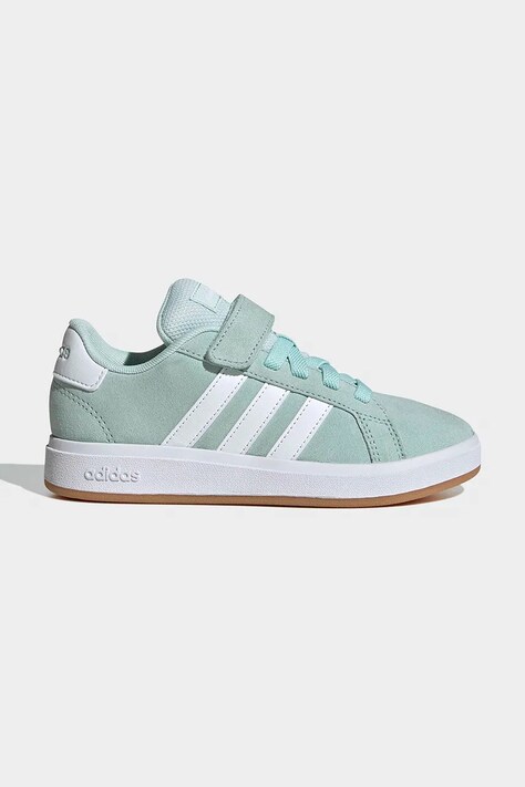 Adidas GRAND COURT 00s sneakersy dziecięce zamszowe turkusowe KJ0315