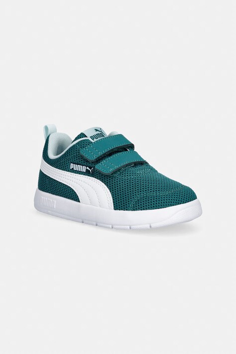 Puma Courtflex V3 Mesh sneakersy dziecięce turkusowe 398086