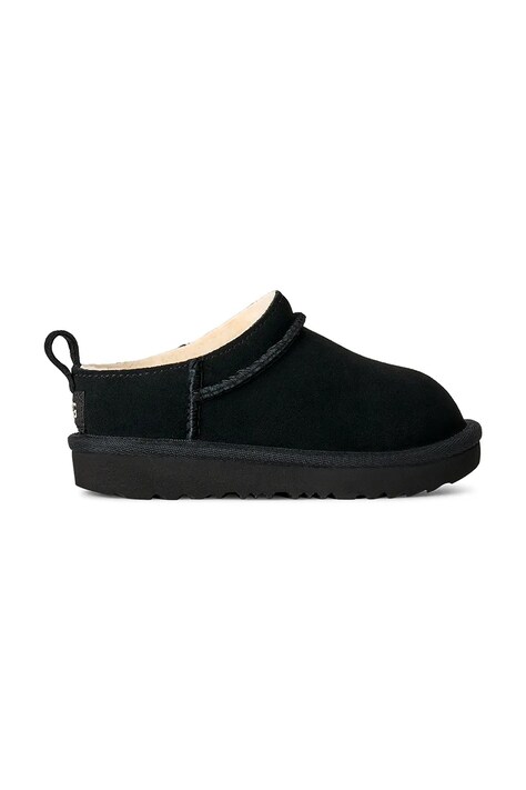 UGG Buty zimowe dziecięce zamszowe CLASSIC MICRO czarne 1174410T