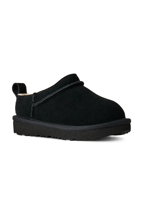 UGG Buty zimowe dziecięce zamszowe CLASSIC MICRO czarne 1174410T