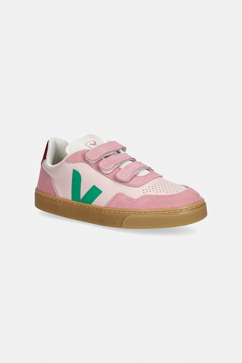 Veja Small V-90 sneakersy dziecięce skórzane różowe SX2021515