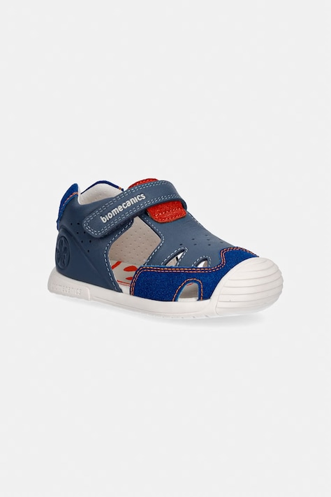 Παιδικά δερμάτινα σανδάλια Biomecanics χρώμα: μπλε, 262130