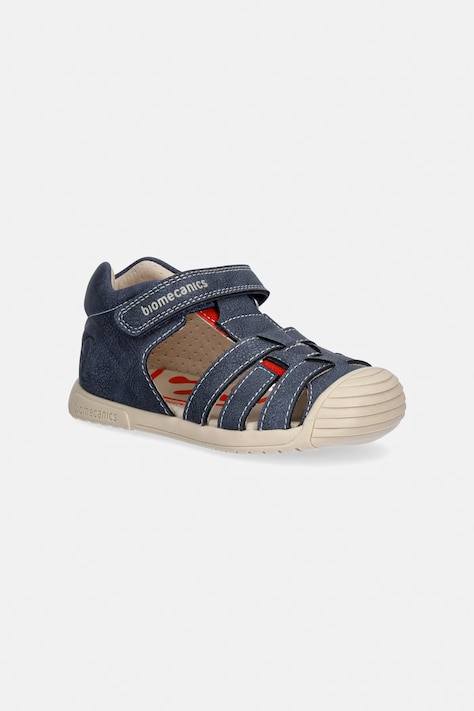 Παιδικά δερμάτινα σανδάλια Biomecanics χρώμα: μπλε, 262131