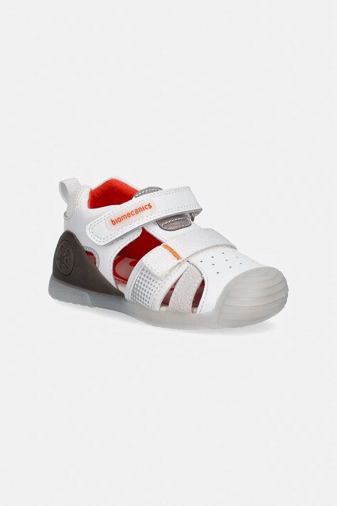 Παιδικά δερμάτινα σανδάλια Biomecanics χρώμα: άσπρο, 262124