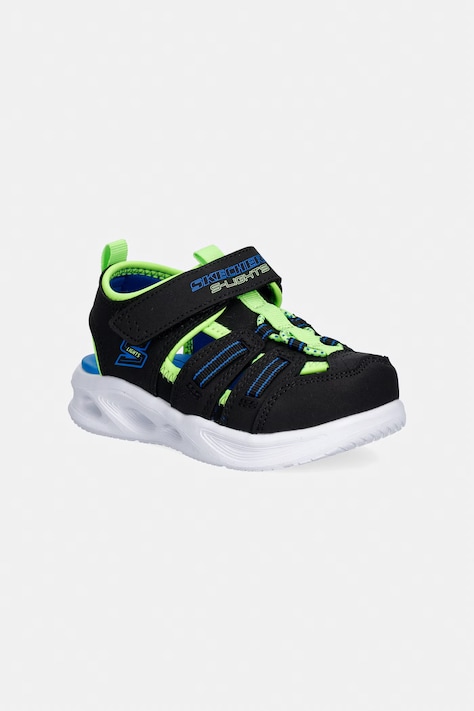 Skechers sandale copii SOLA GLOW SANDAL-HYPER-COAST culoarea negru, 407033N