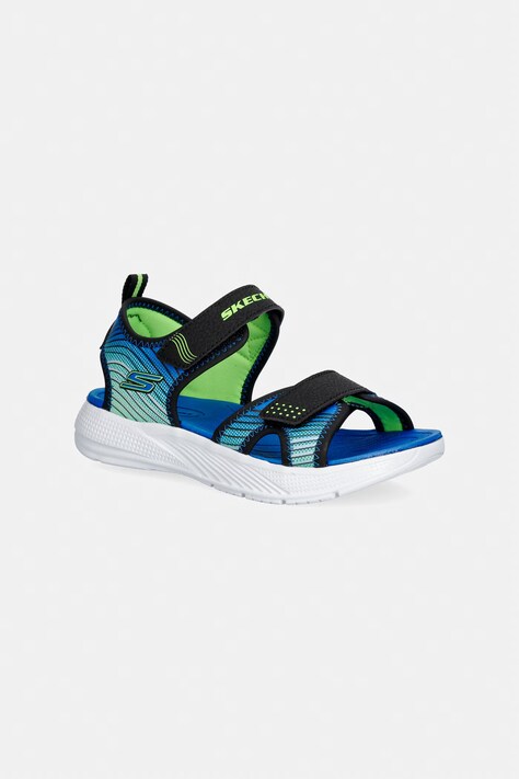 Skechers sandały dziecięce MICROSPEC-SPLASH niebieskie 407034L