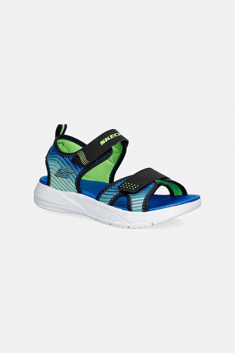 Skechers sandały dziecięce MICROSPEC-SPLASH niebieskie 407034L