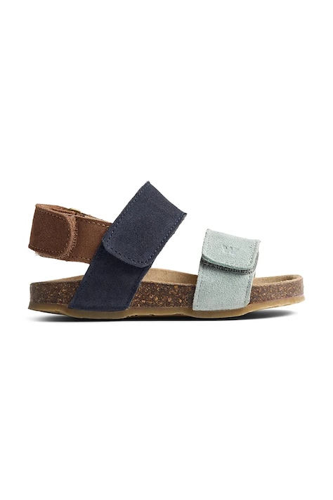 Wheat sandały dziecięce zamszowe niebieskie WF807-01