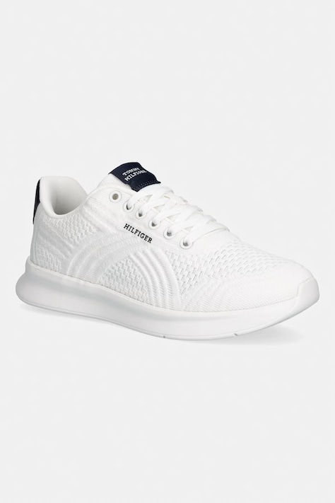Tommy Hilfiger LIGHTWEIGHT RUNNER MIX sneakersy męskie białe FM0FM05755