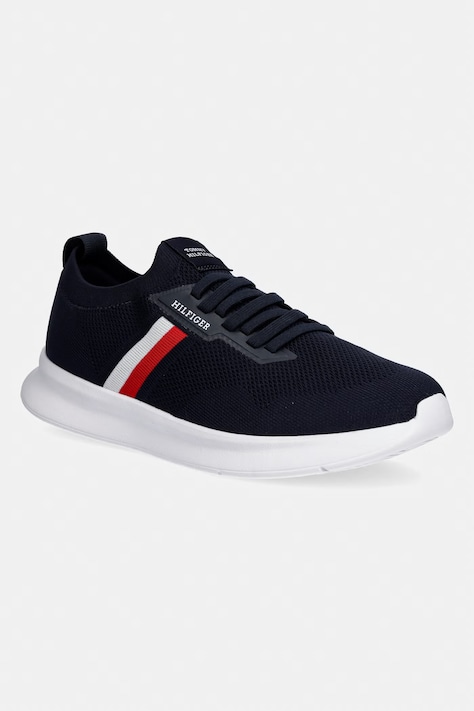 Tommy Hilfiger LIGHTWEIGHT KNITTED RUNNER sneakersy męskie granatowe FM0FM05756