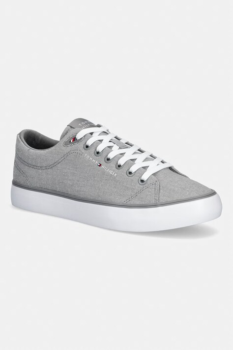 Tommy Hilfiger HARLEM CORE II CHAMBRAY tenisówki męskie szare niskie FM0FM05818