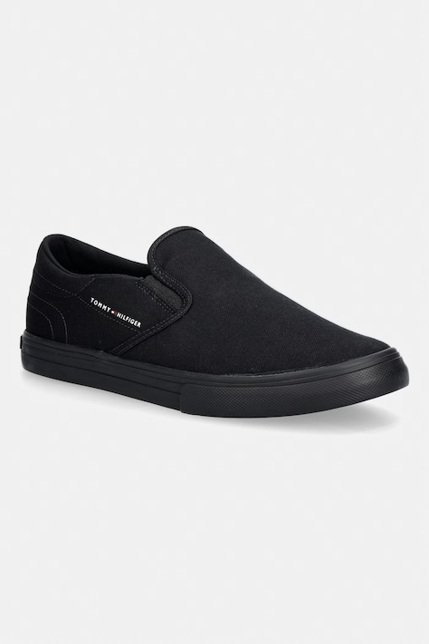 Tommy Hilfiger VULC CORE SLIP ON πάνινα sneakers Ανδρικά μαύρα FM0FM05689