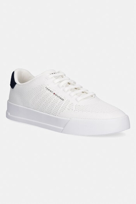 Tommy Hilfiger TH COURT KNIT sneakersy męskie białe FM0FM05823