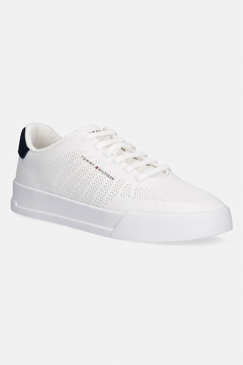 Tommy Hilfiger TH COURT KNIT sneakersy męskie białe FM0FM05823