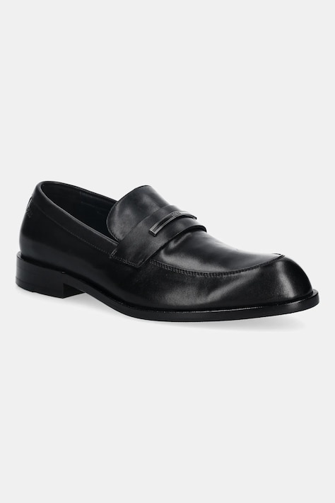 BOSS mocasini de piele Tayil-L culoarea negru, 50557630
