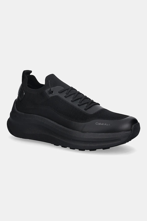 Calvin Klein sneakersy CHUNKY RUNNER LACE UP SOCK KNIT męskie kolor czarny YM0YM01457