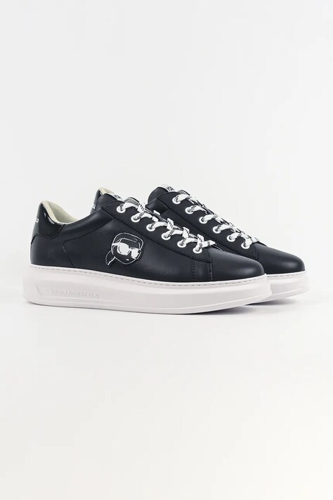 Karl Lagerfeld sneakersy skórzane KAPRI męskie kolor granatowy KL52571N